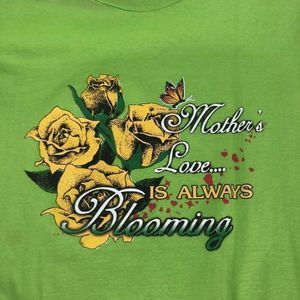 Mothers Love Is Always Blooming Lime Green Vintage
